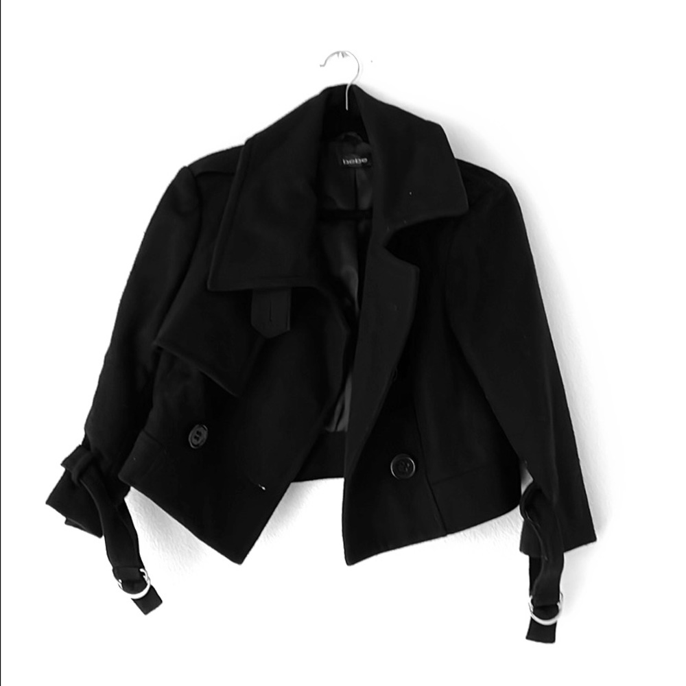 Black Bebe Peacoat
